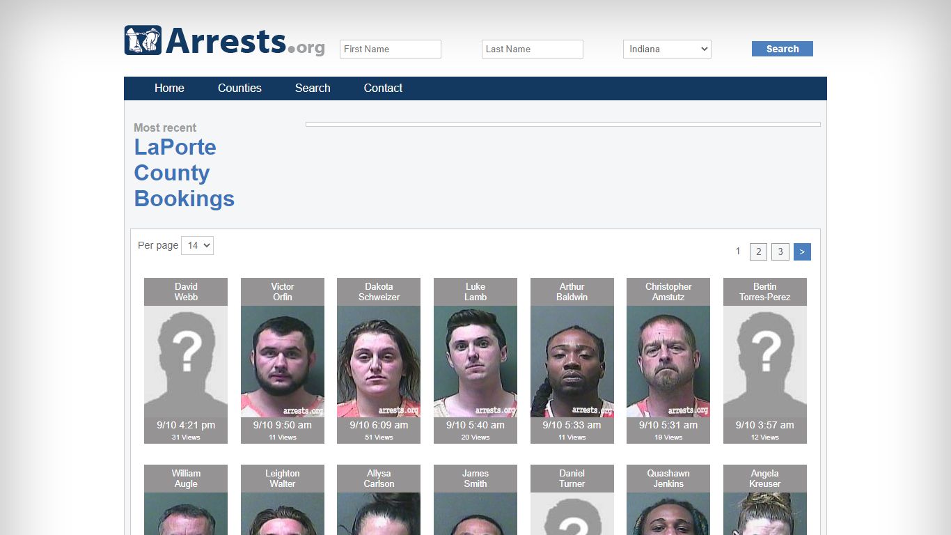 LaPorte County Arrests and Inmate Search